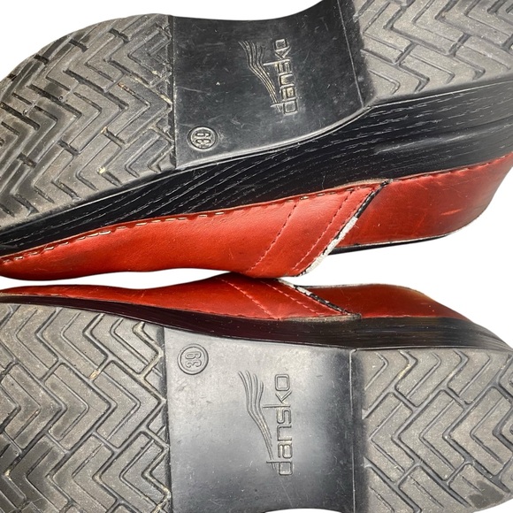 Dansko Professional Red Leather Clogs - Picture 6 of 6